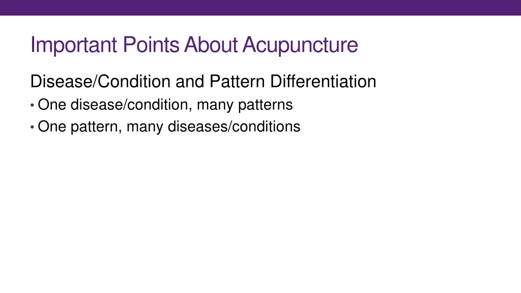 important points about acupuncture