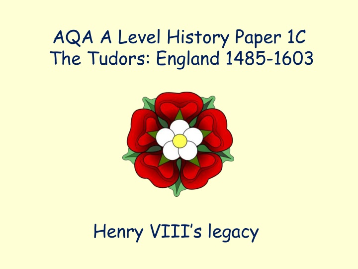 aqa a level history paper 1c the tudors england