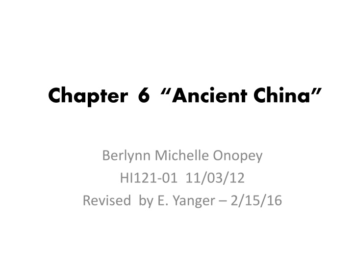 chapter 6 ancient china