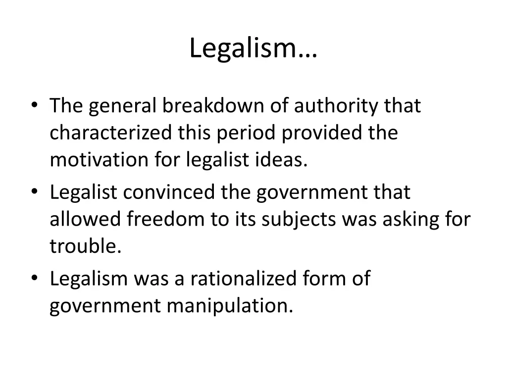 legalism