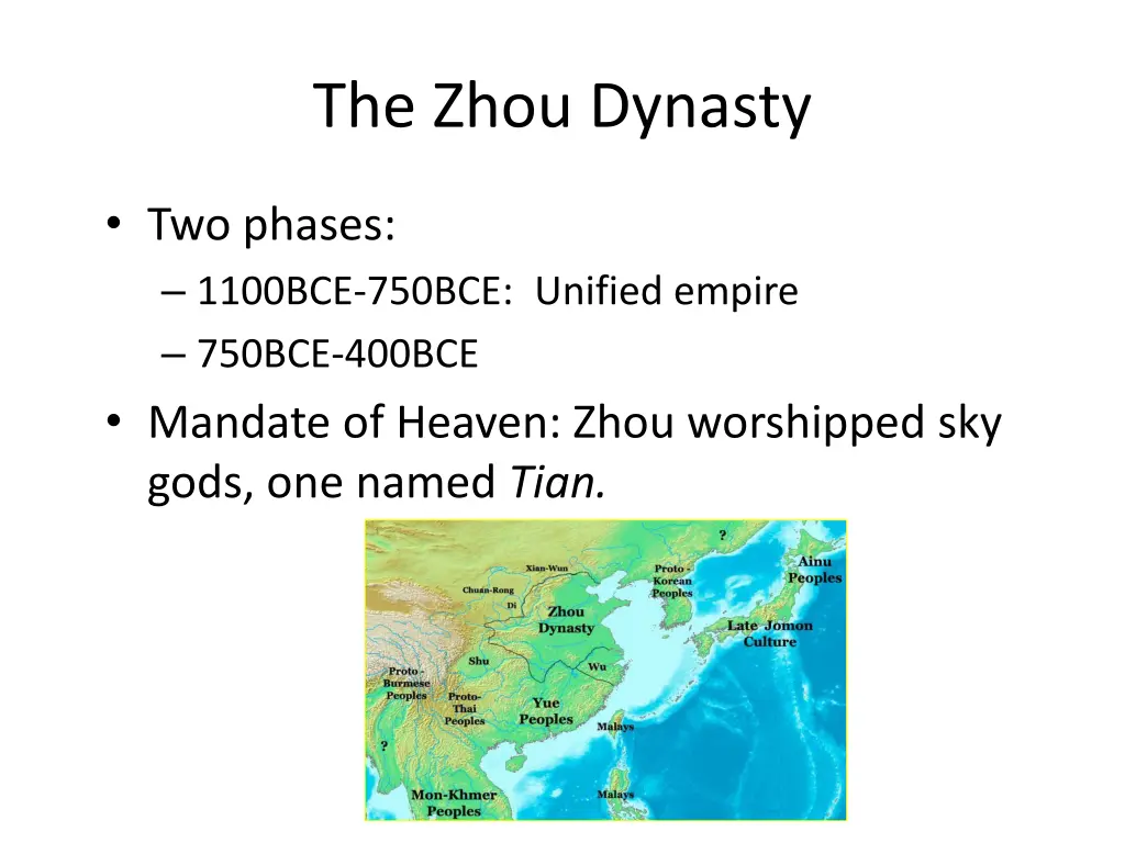 the zhou dynasty