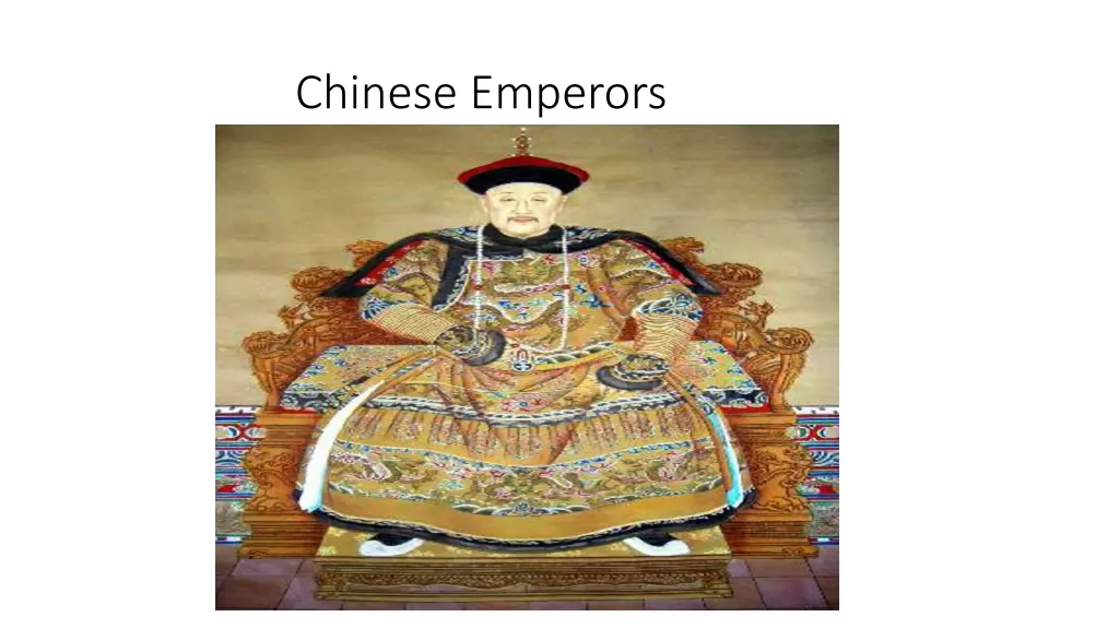 chinese emperors