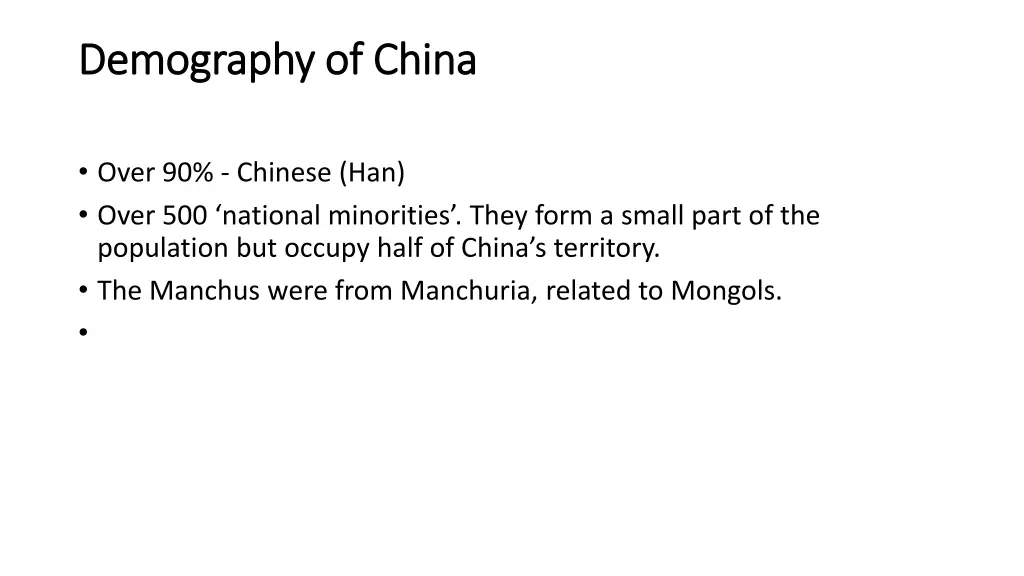 demography of china demography of china