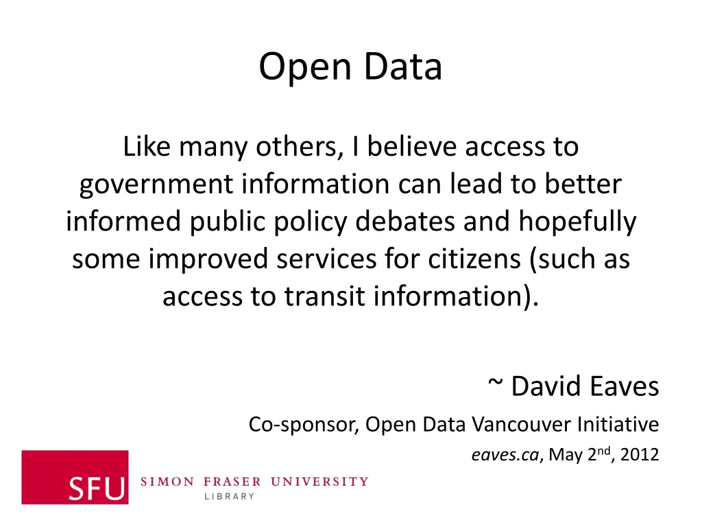 open data