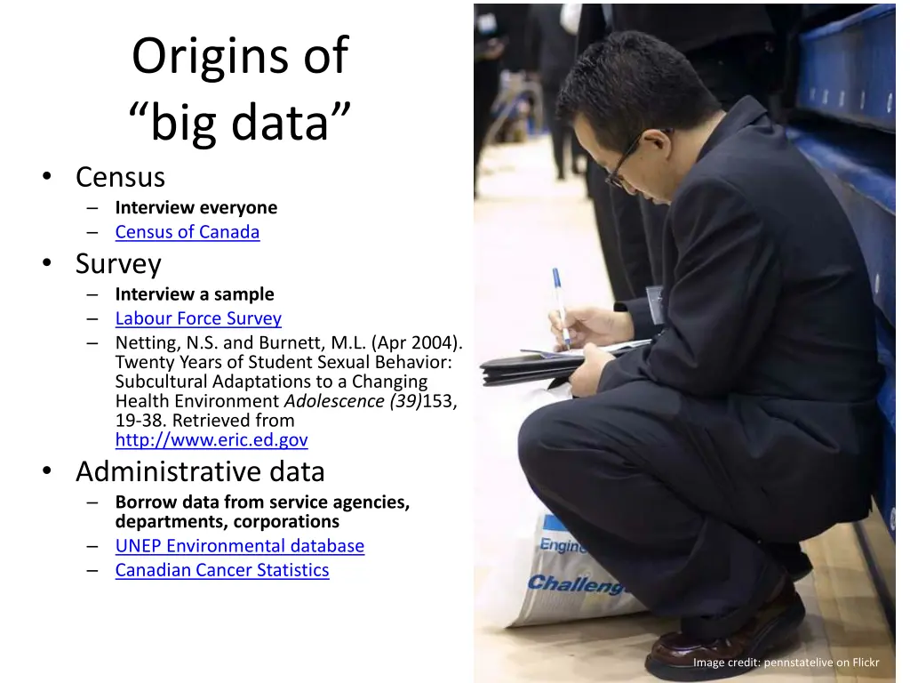 origins of big data census interview everyone