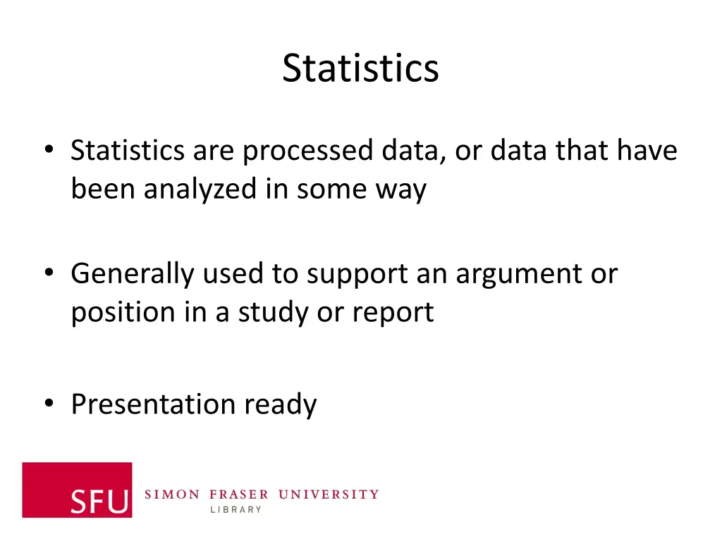 statistics