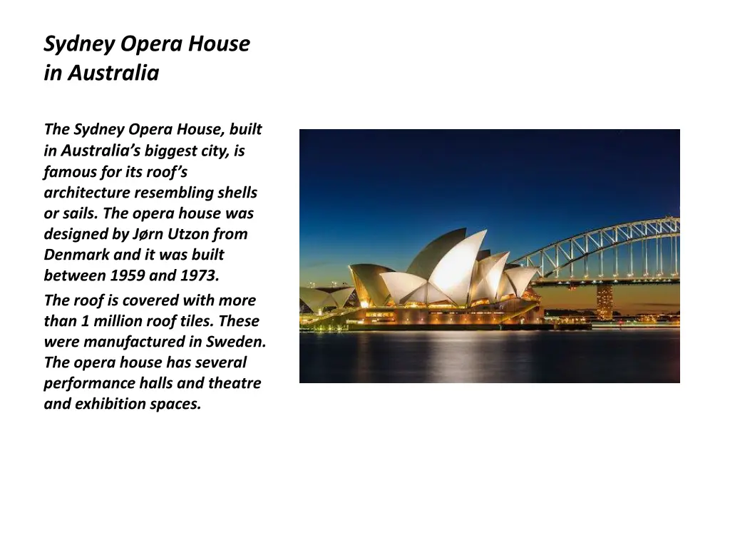 sydney opera house in australia