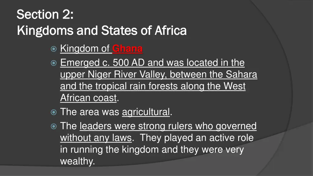 section 2 section 2 kingdoms and states of africa