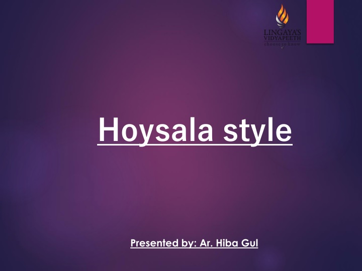 hoysala style