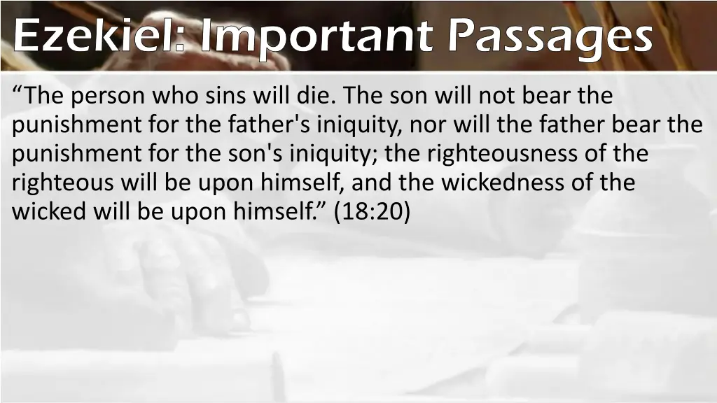 ezekiel important passages 1