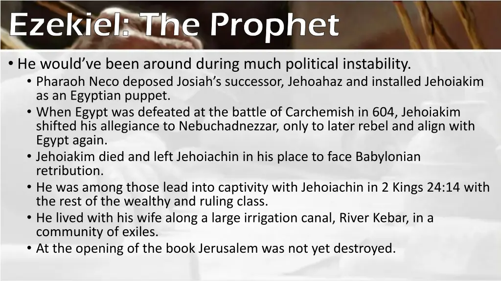 ezekiel the prophet 1