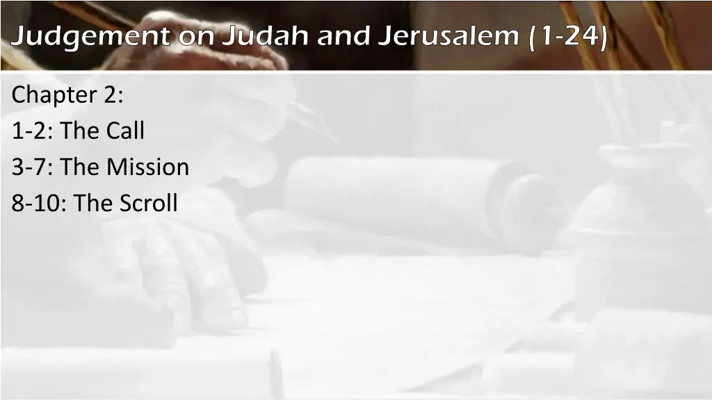 judgement on judah and jerusalem 1 24 1