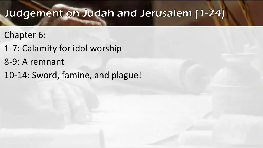 judgement on judah and jerusalem 1 24 4