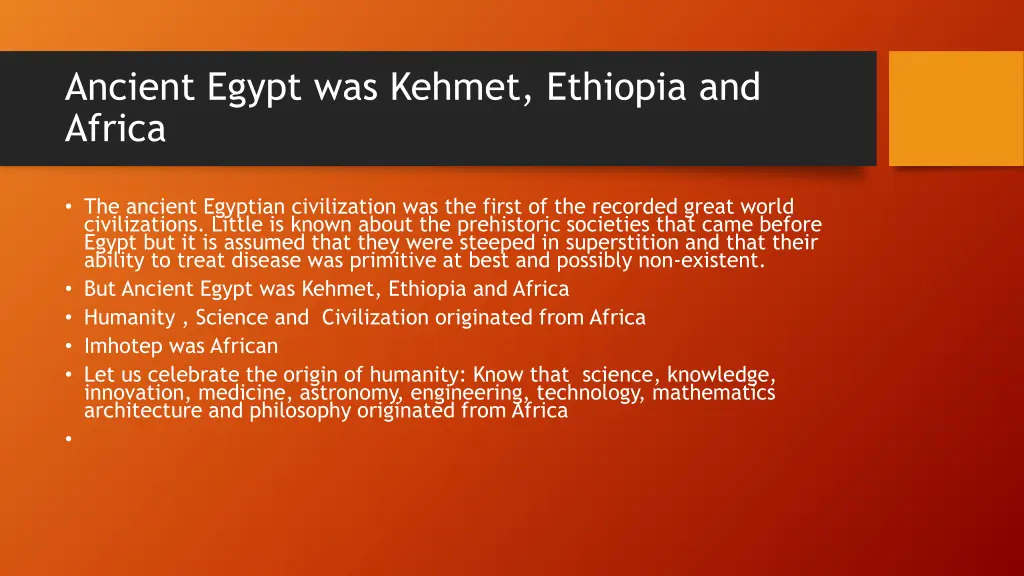 ancient egypt was kehmet ethiopia and africa