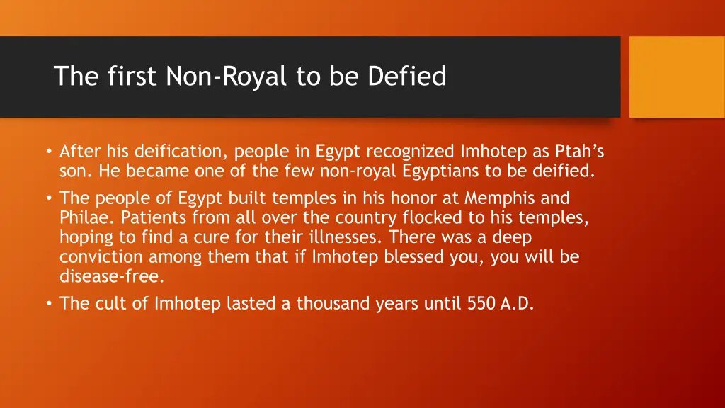 the first non royal to be defied