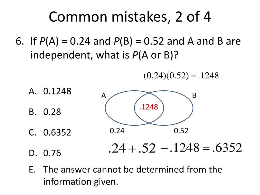 common mistakes 2 of 4