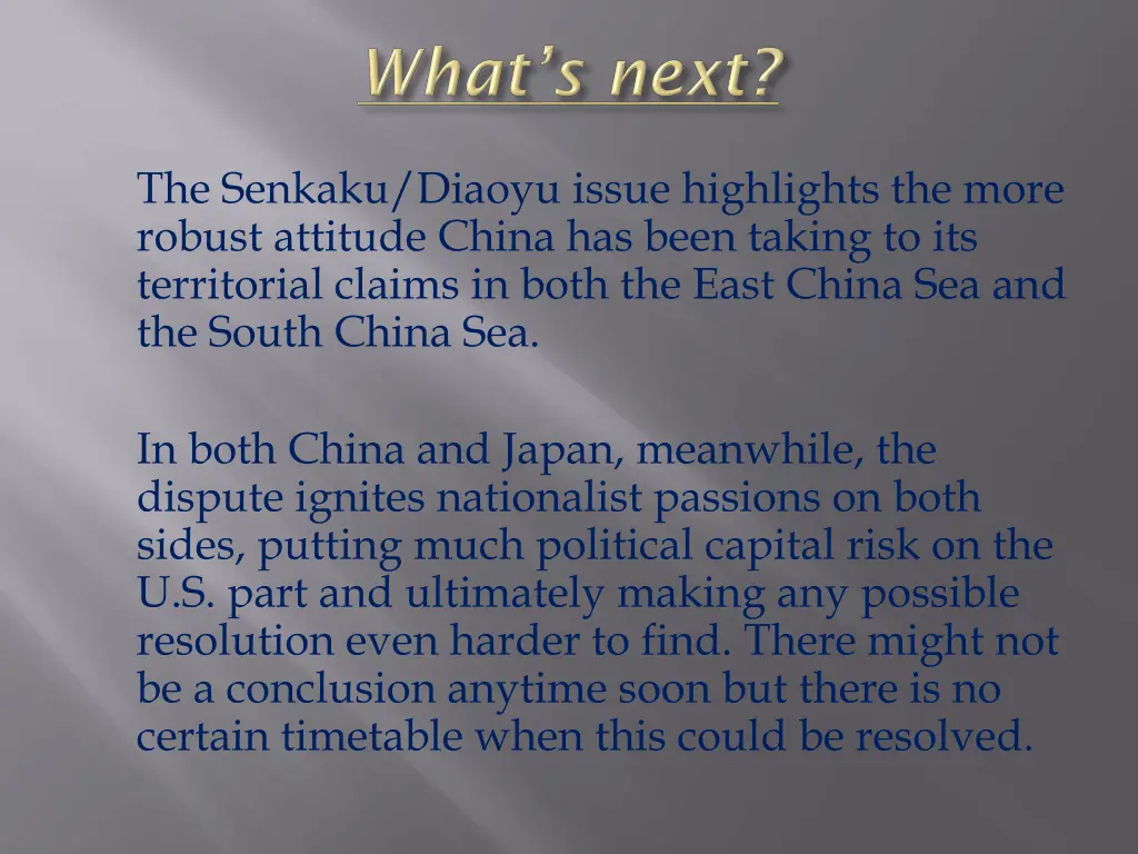 the senkaku diaoyu issue highlights the more