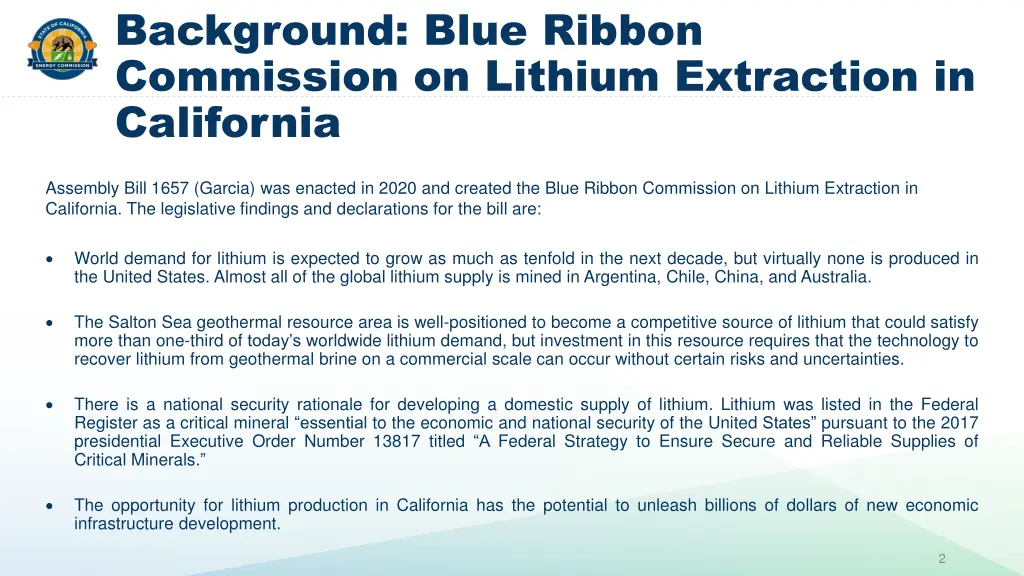 background blue ribbon commission on lithium