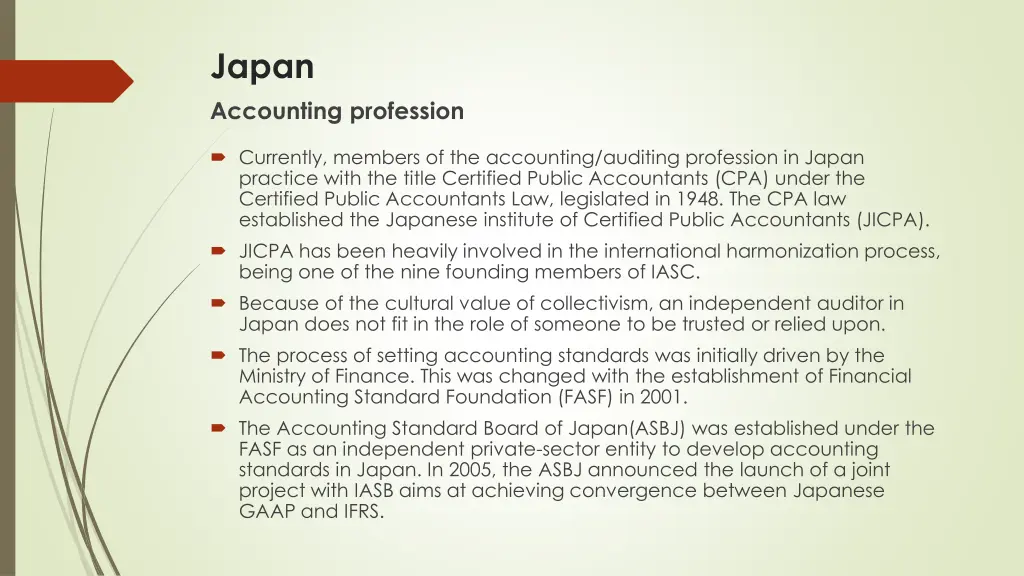 japan accounting profession