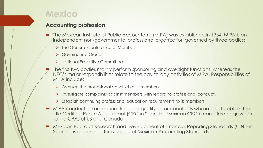 mexico accounting profession