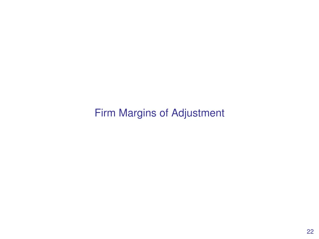 firm margins of adjustment