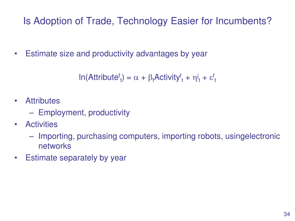 is adoption of trade technology easier