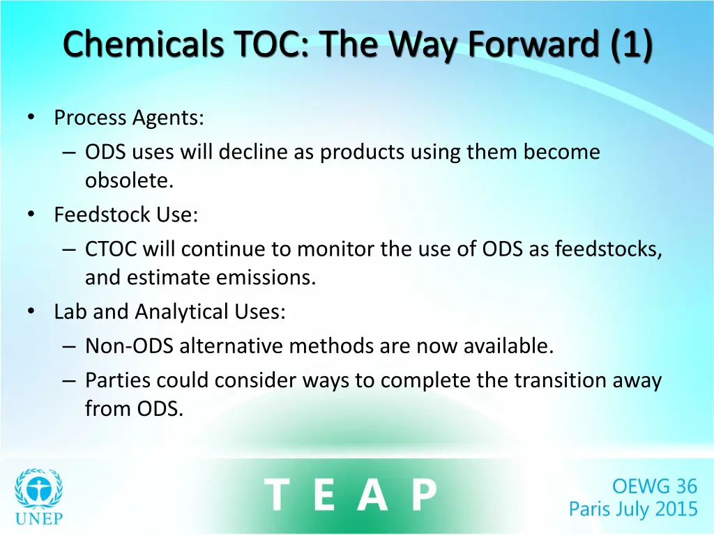 chemicals toc the way forward 1