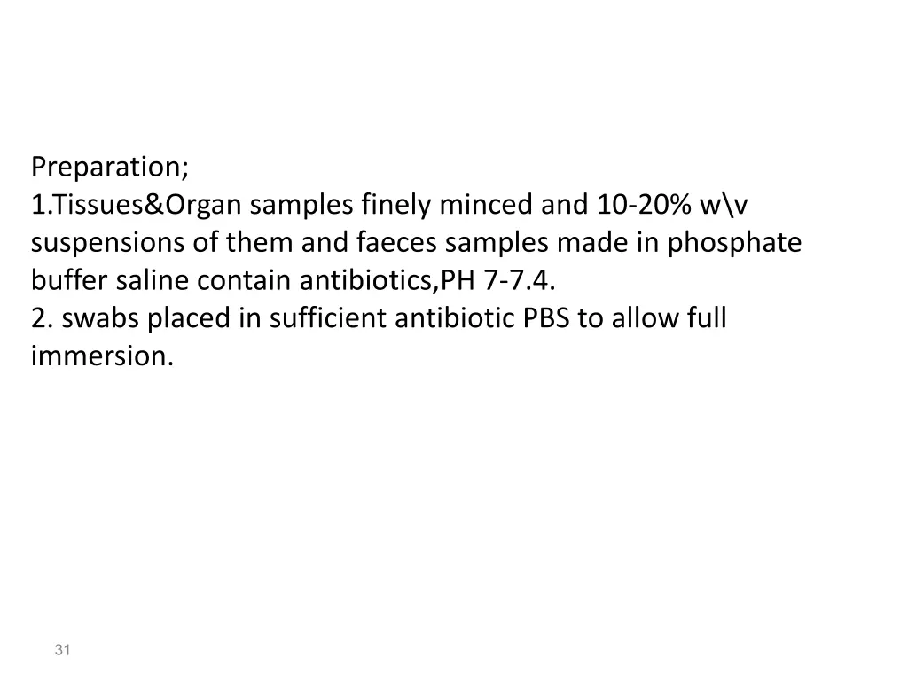 preparation 1 tissues organ samples finely minced