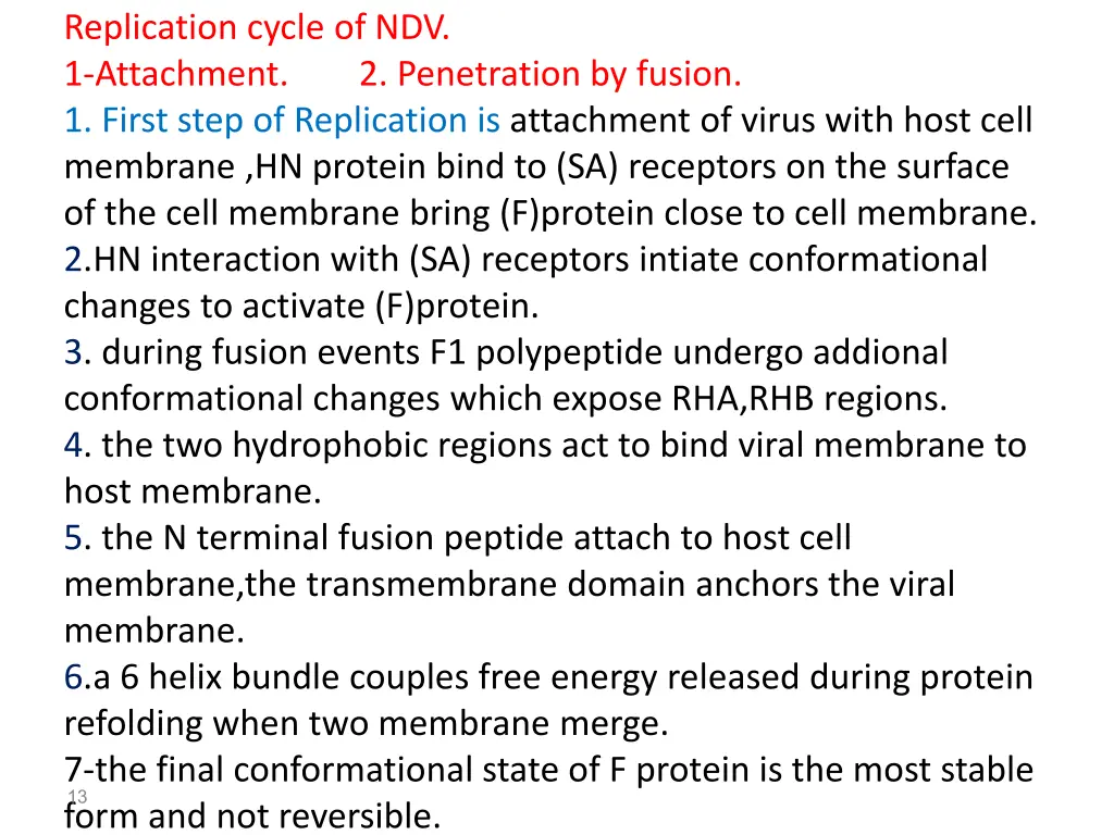 replication cycle of ndv 1 attachment