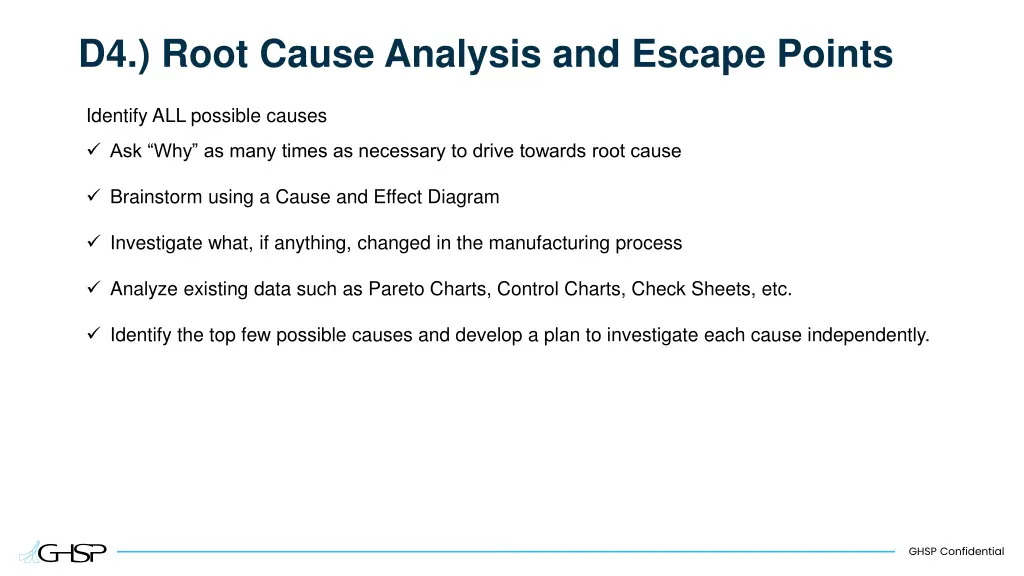 d4 root cause analysis and escape points 3