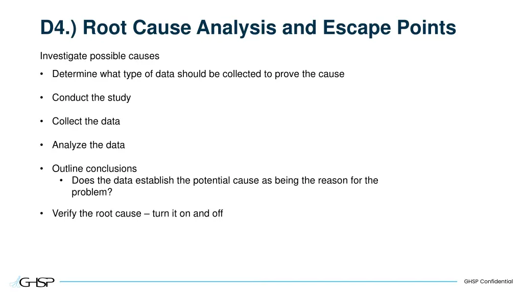 d4 root cause analysis and escape points 5