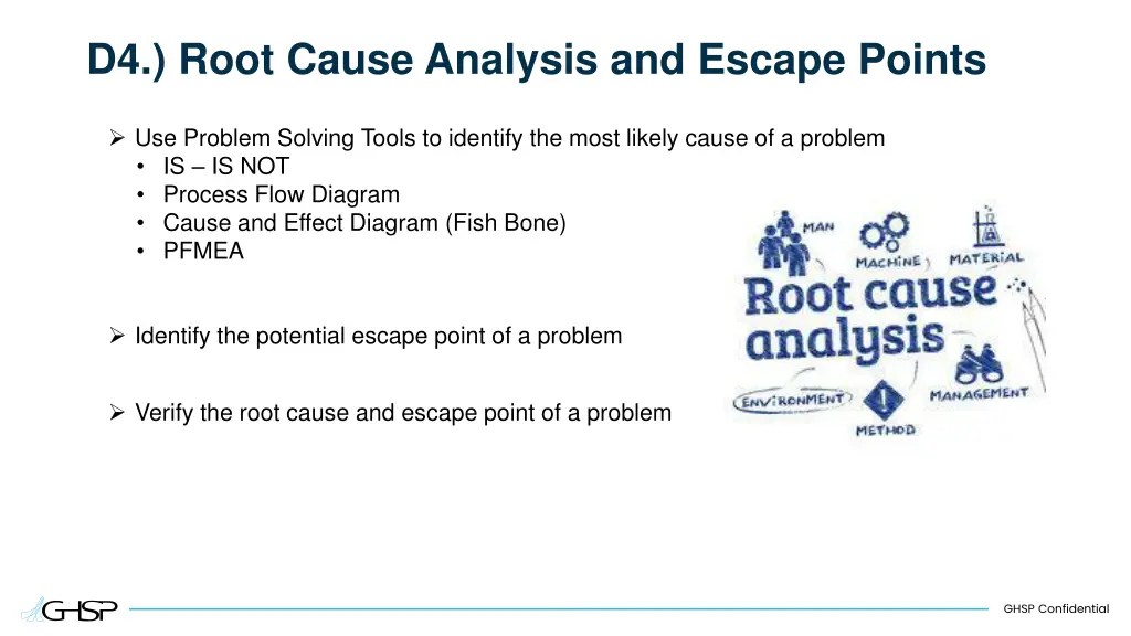 d4 root cause analysis and escape points