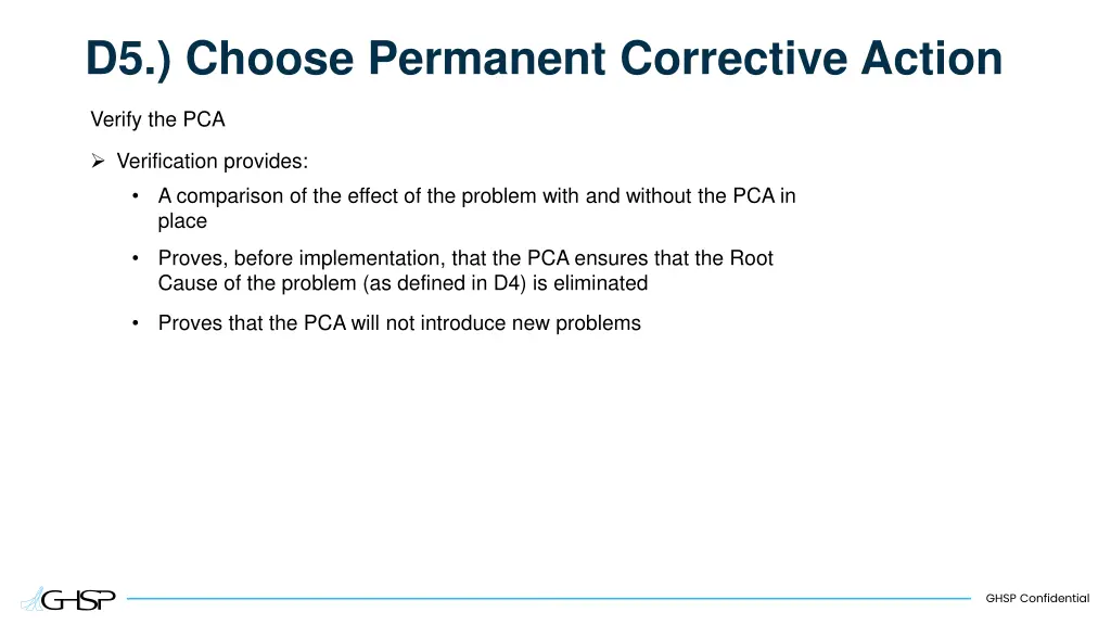 d5 choose permanent corrective action 3