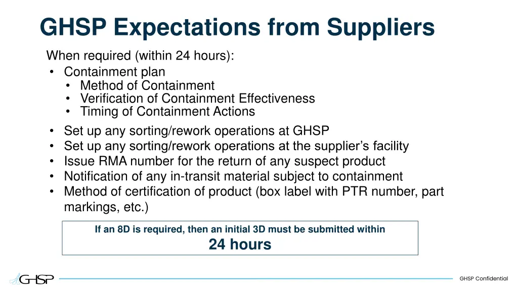 ghsp expectations from suppliers 1