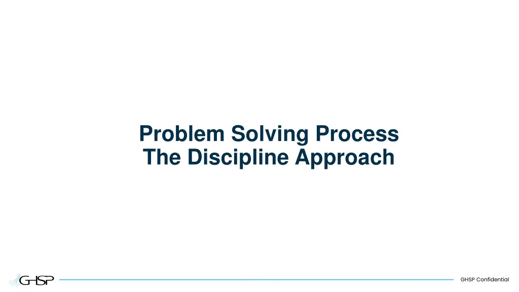 problem solving process the discipline approach