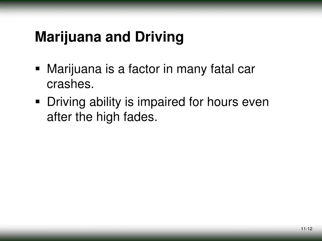 marijuana and driving