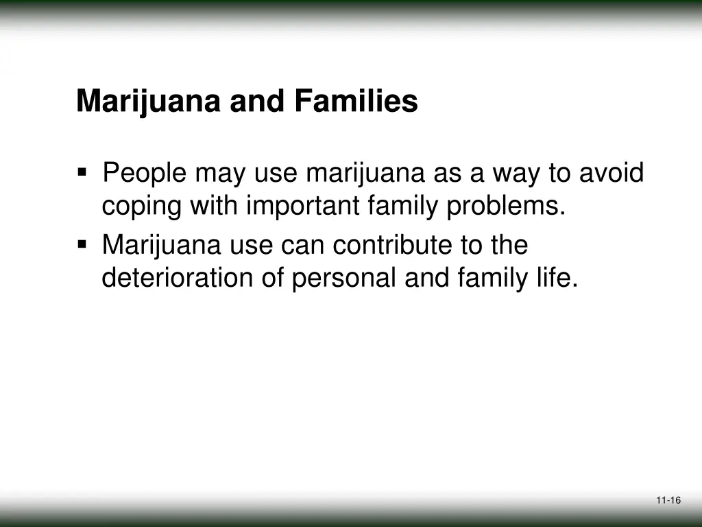 marijuana and families