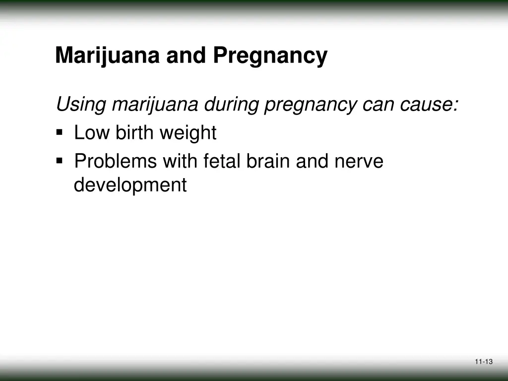 marijuana and pregnancy