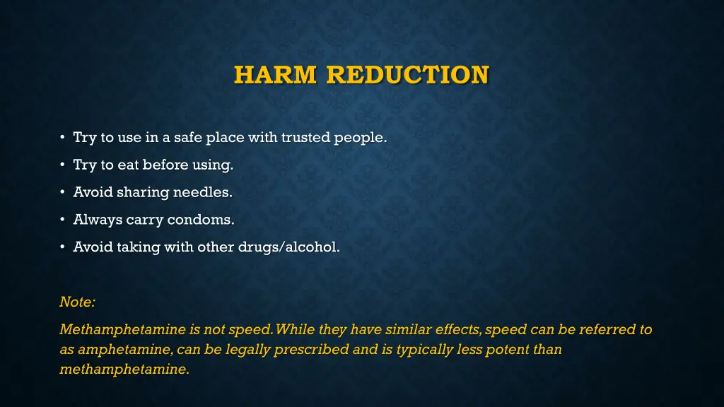 harm reduction