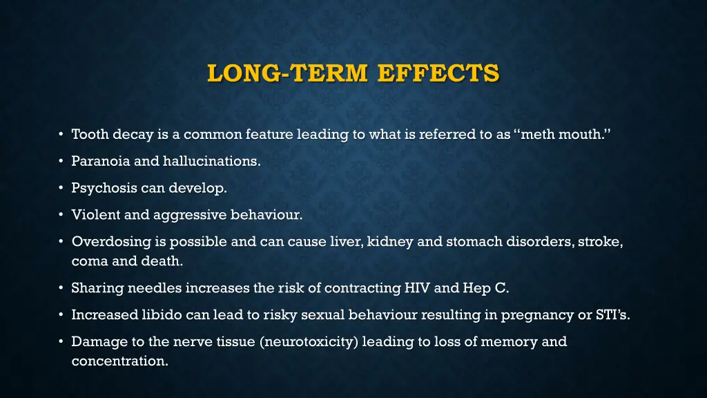 long term effects