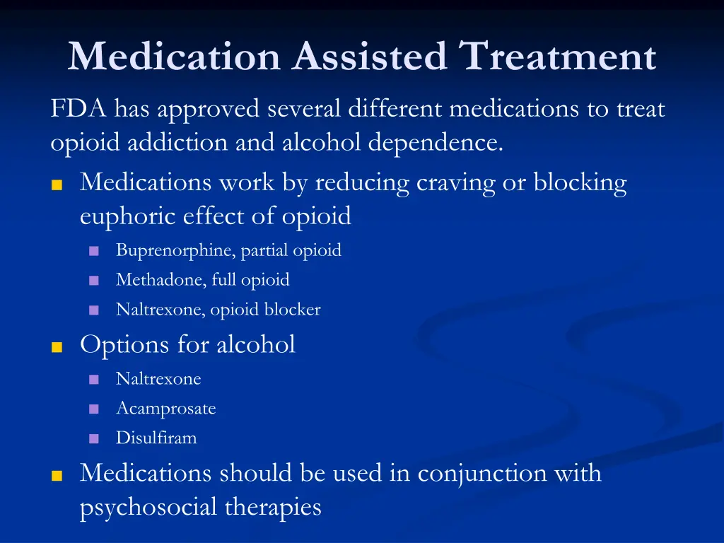 medication assisted treatment fda has approved