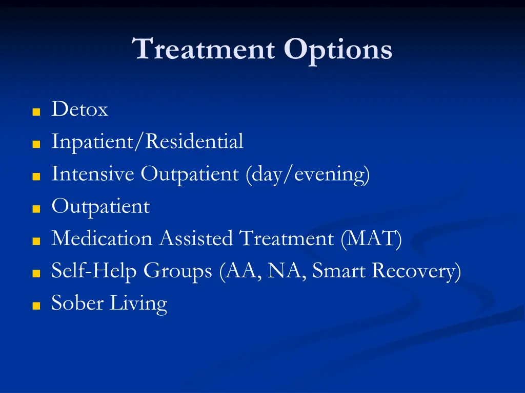 treatment options