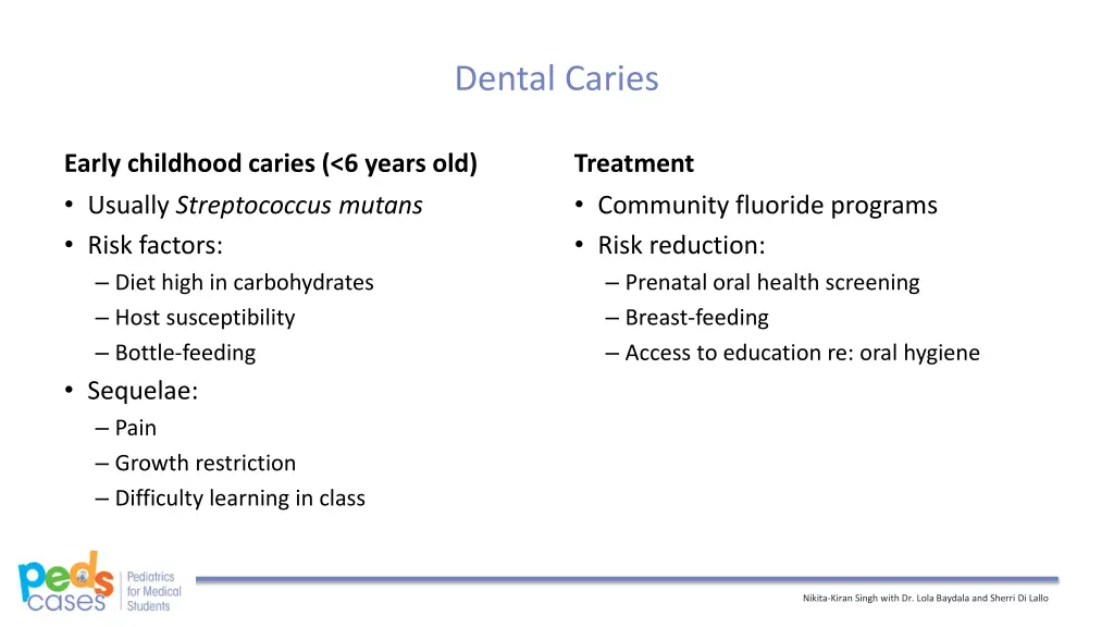 dental caries