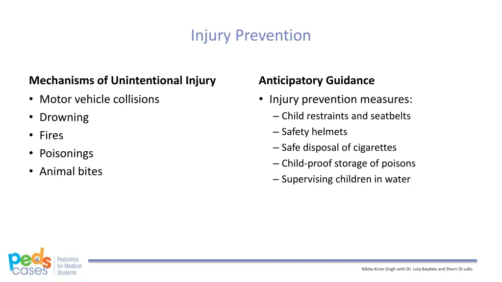 injury prevention