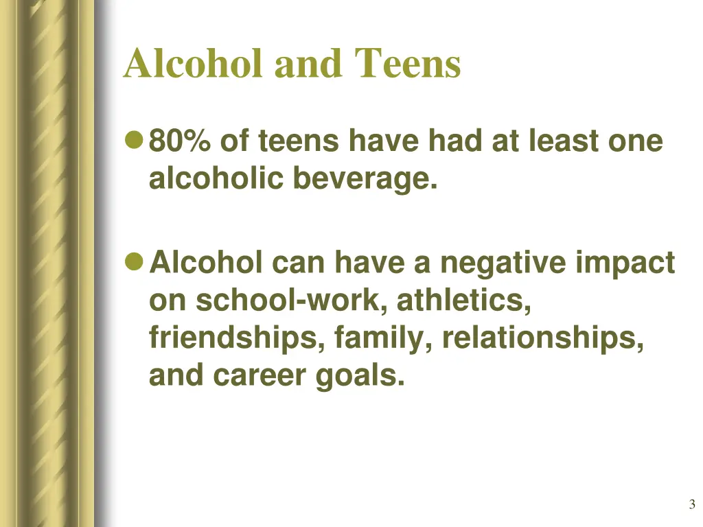 alcohol and teens