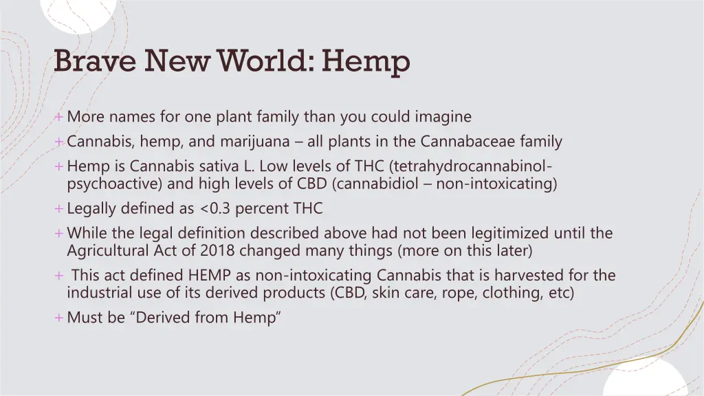 brave new world hemp