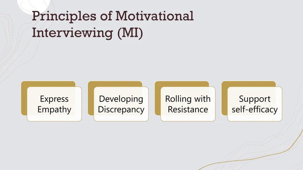 principles of motivational interviewing mi