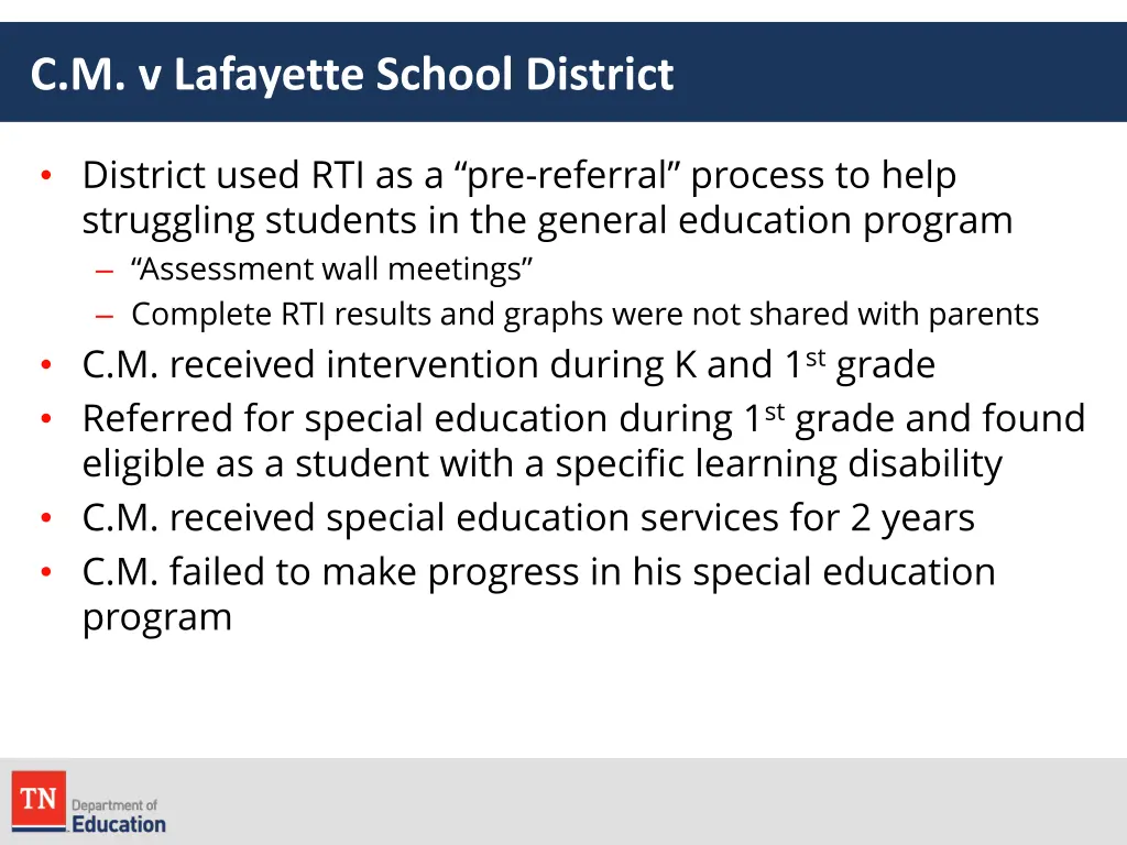 c m v lafayette school district