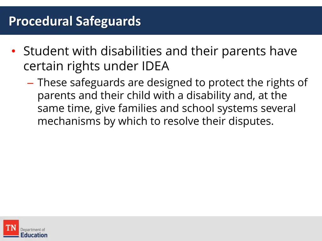 procedural safeguards