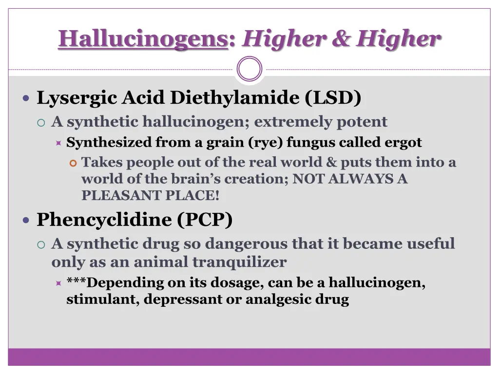 hallucinogens higher higher 2